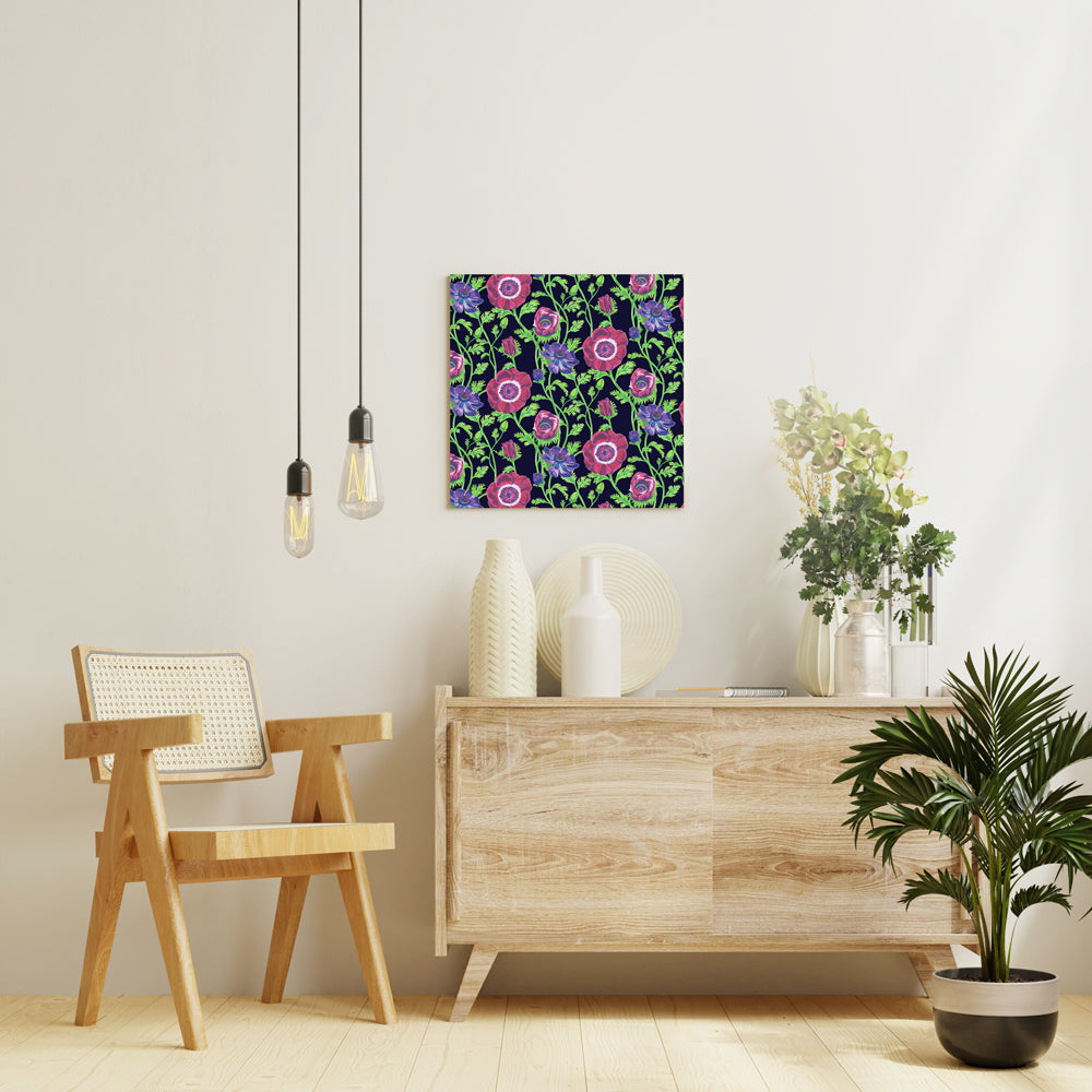 乙部 なるみ「アネモネ」アートシリーズ アートパネル キャンバス 壁掛け インテリア PNL-ART073