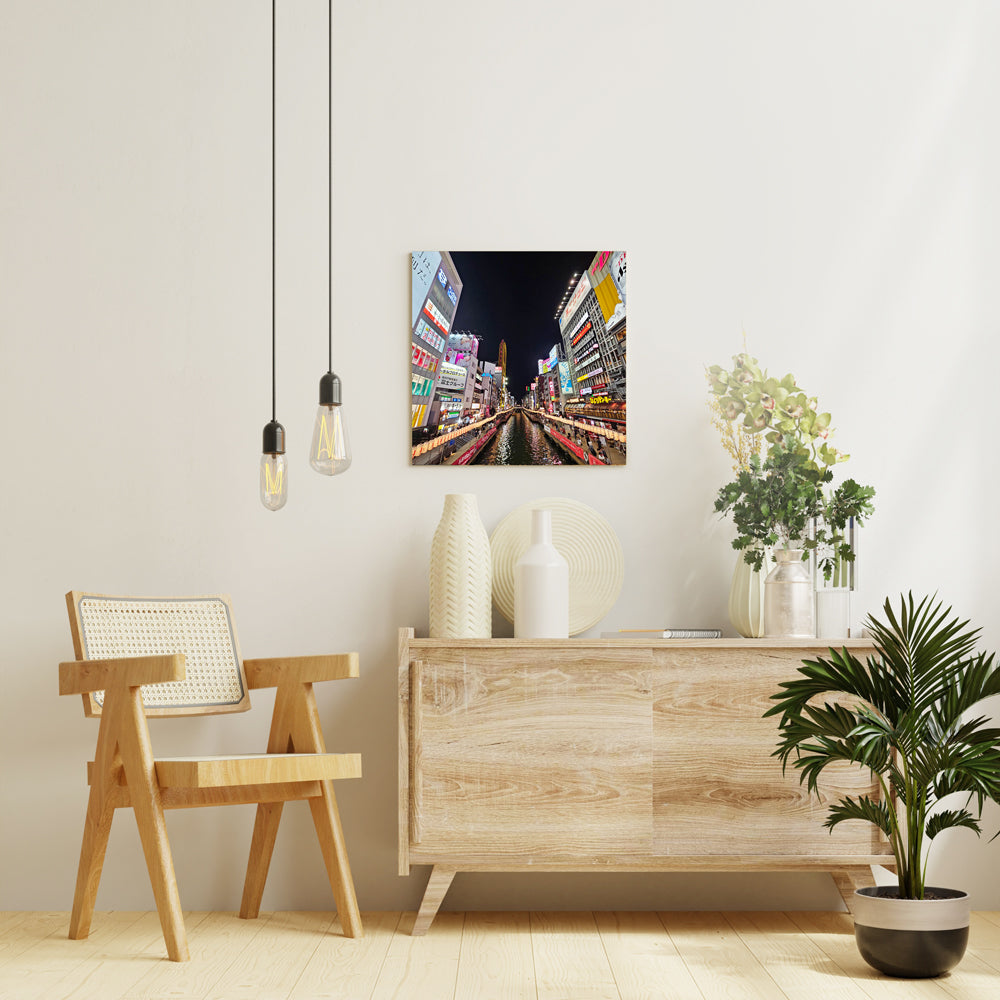 TAKUMI「道頓堀川」アートシリーズ アートパネル キャンバス 壁掛け インテリア PNL-ART063