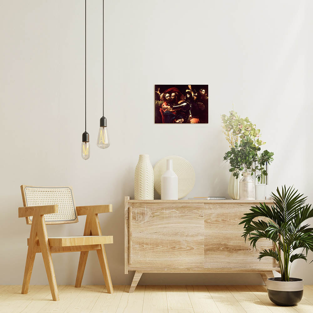 カラヴァッジョ「キリストの捕縛」絵画シリーズ アートパネル キャンバス 壁掛け インテリア