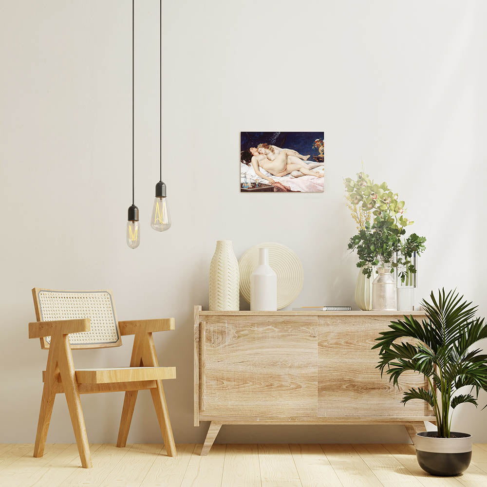 ギュスターヴ・クールベ「眠り」絵画シリーズ アートパネル キャンバス 壁掛け インテリア