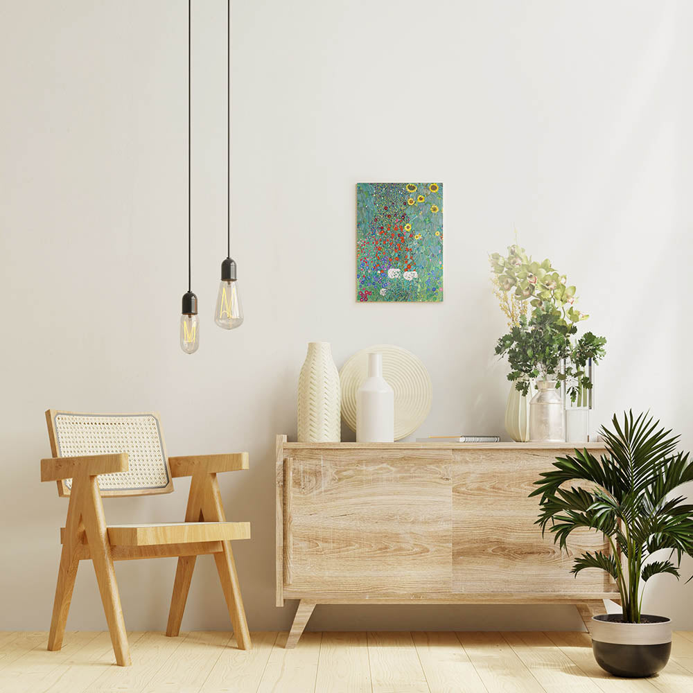 グスタフ・クリムト「ひまわりの咲く農園」絵画シリーズ アートパネル キャンバス 壁掛け インテリア