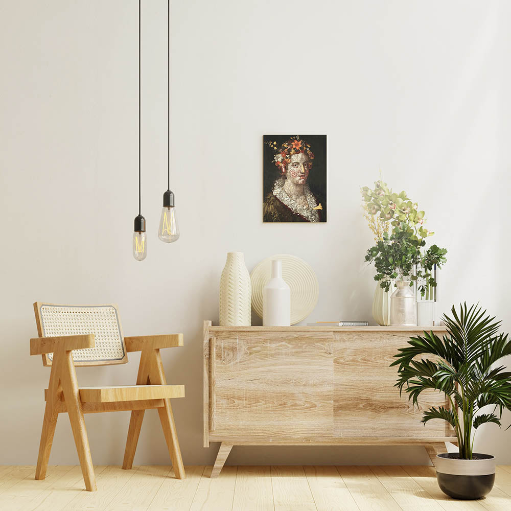 ジュゼッペ・アルチンボルド「フローラ」絵画シリーズ アートパネル キャンバス 壁掛け インテリア PNL-PUW083-05