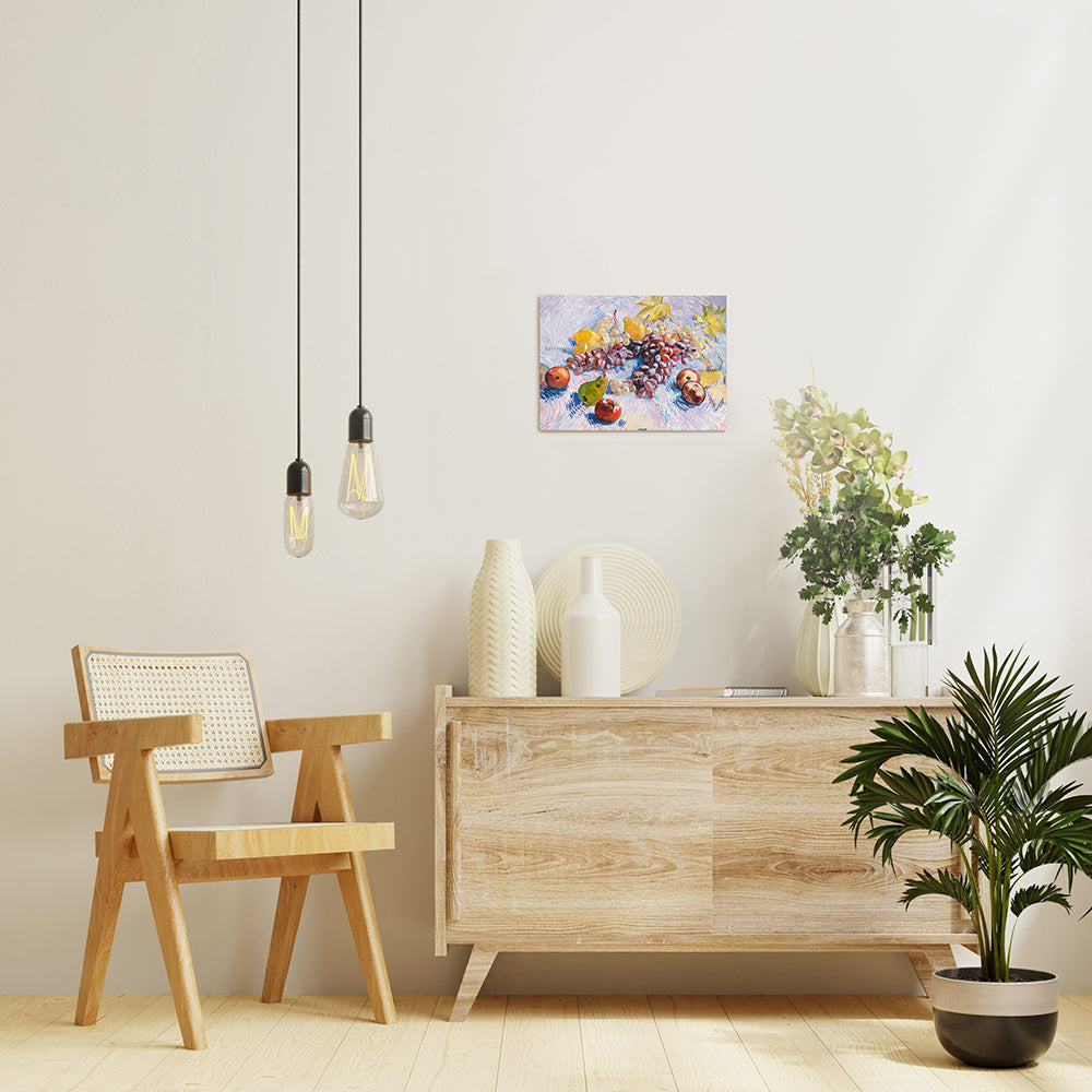 ゴッホ「ブドウ、レモン、梨、リンゴ」絵画シリーズ アートパネル キャンバス 壁掛け インテリア