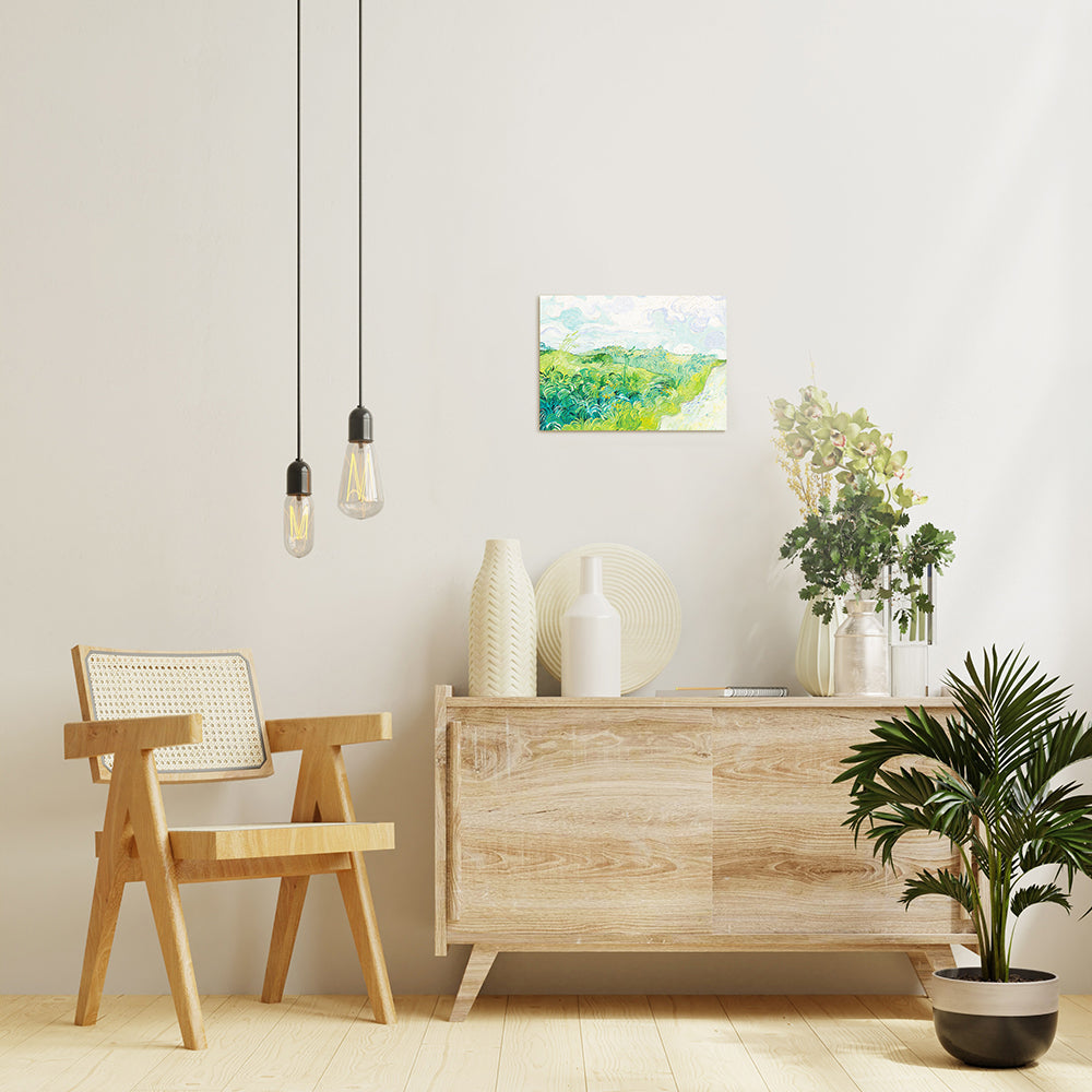 ゴッホ「緑の麦畑、オーヴェール」絵画シリーズ アートパネル キャンバス 壁掛け インテリア