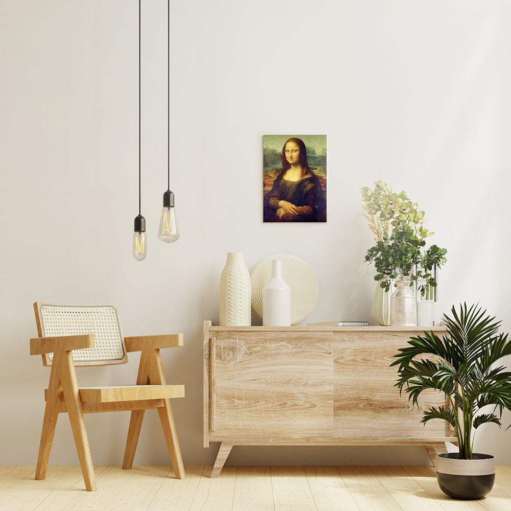 レオナルド・ダ・ヴィンチ「モナ・リザ」絵画シリーズ アートパネル キャンバス 壁掛け インテリア