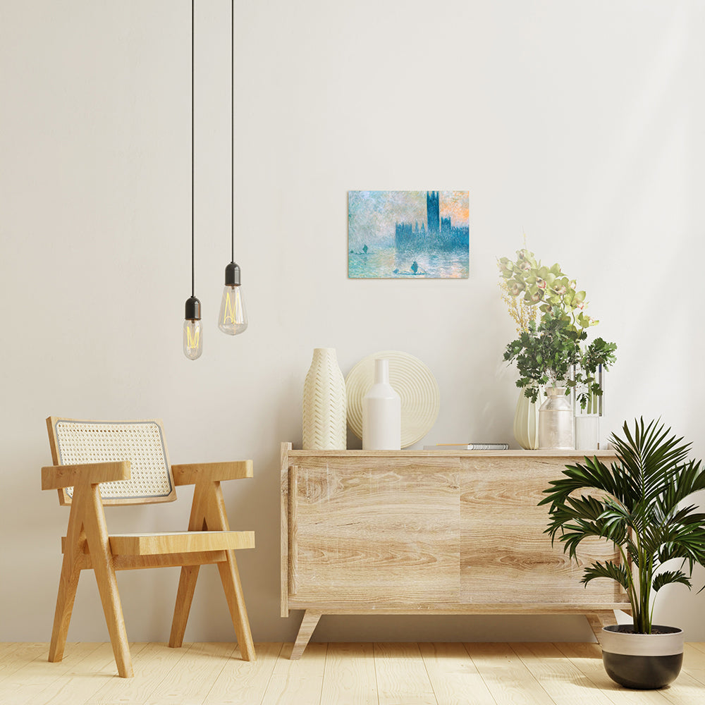 クロード・モネ「議会ビル(霧の下)」絵画シリーズ アートパネル キャンバス 壁掛け インテリア