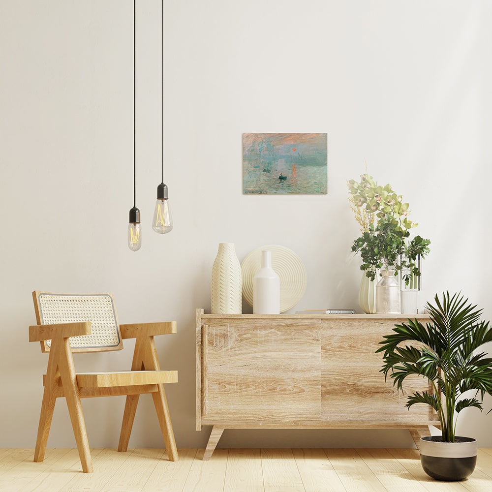 クロード・モネ「印象、日の出」絵画シリーズ アートパネル キャンバス 壁掛け インテリア