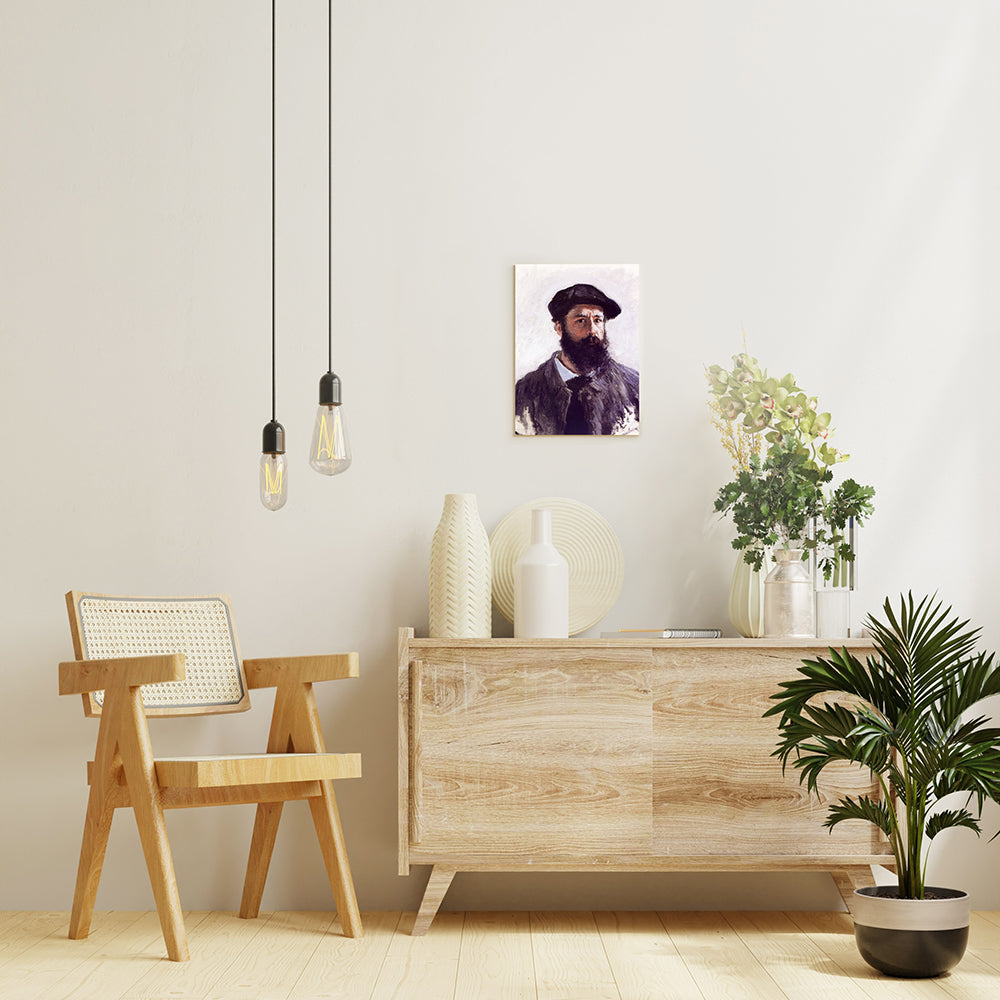 クロード・モネ「ベレー帽の自画像 」絵画シリーズ アートパネル キャンバス 壁掛け インテリア