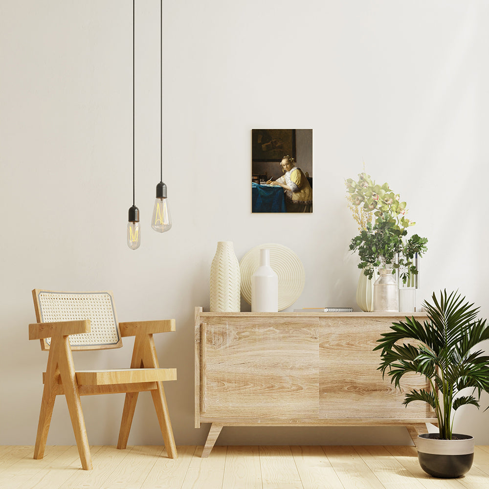 ヨハネス・フェルメール「手紙を書く女」絵画シリーズ アートパネル キャンバス 壁掛け インテリア