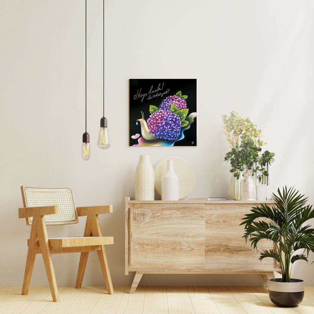 山藤 布美子「Snail」アートシリーズ アートパネル キャンバス 壁掛け インテリア PNL-ART069