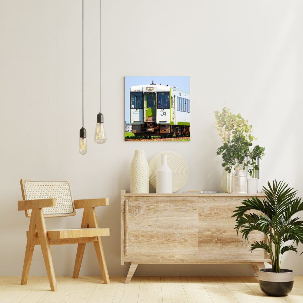 TAKUMI「新潟県五泉市 北五泉駅〜新関駅間 <キハ110系>」アートシリーズ アートパネル キャンバス 壁掛け インテリア
