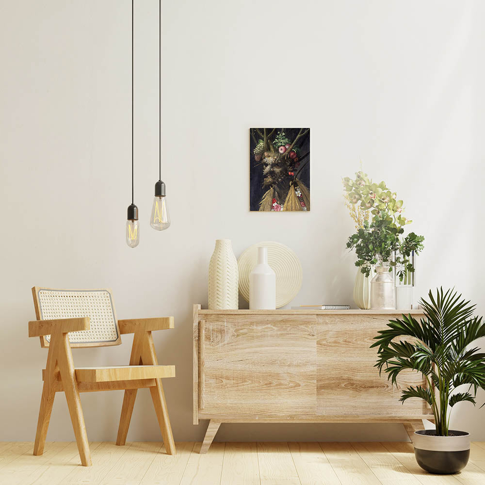 ジュゼッペ・アルチンボルド「一つの頭の中の四季 」絵画シリーズ アートパネル キャンバス 壁掛け インテリア PNL-PUW077-05