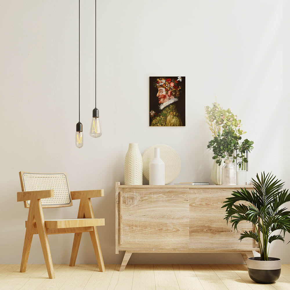 ジュゼッペ・アルチンボルド「四季<春>」絵画シリーズ アートパネル キャンバス 壁掛け インテリア PNL-PUW082-05