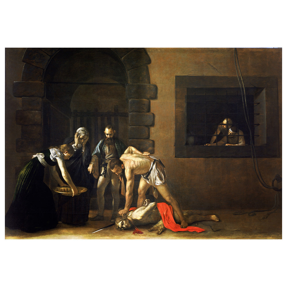 カラヴァッジョ「洗礼者聖ヨハネの斬首」絵画シリーズ  アートパネル キャンバス 壁掛け インテリア
